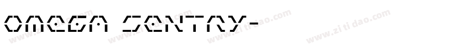 Omega Sentry字体转换